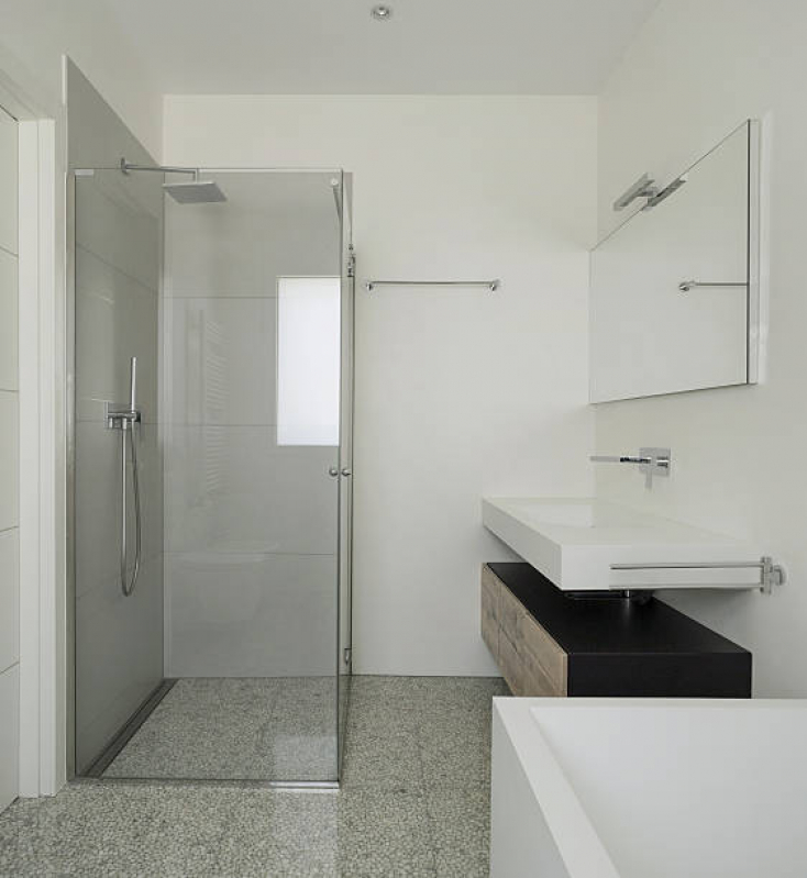 Box para Banheiros Pequenos Orçamento Itaim Bibi - Porta de Vidro Banheiro