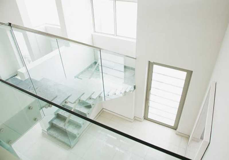 Corrimão de Vidro para Escada Valor Alto de Pinheiros - Corrimão de Escada com Vidro