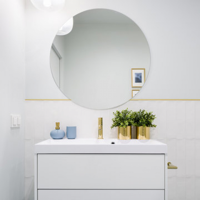 Espelho Antiembaçante sob Medida Vila Olímpia - Espelheira sob Medida para Banheiro